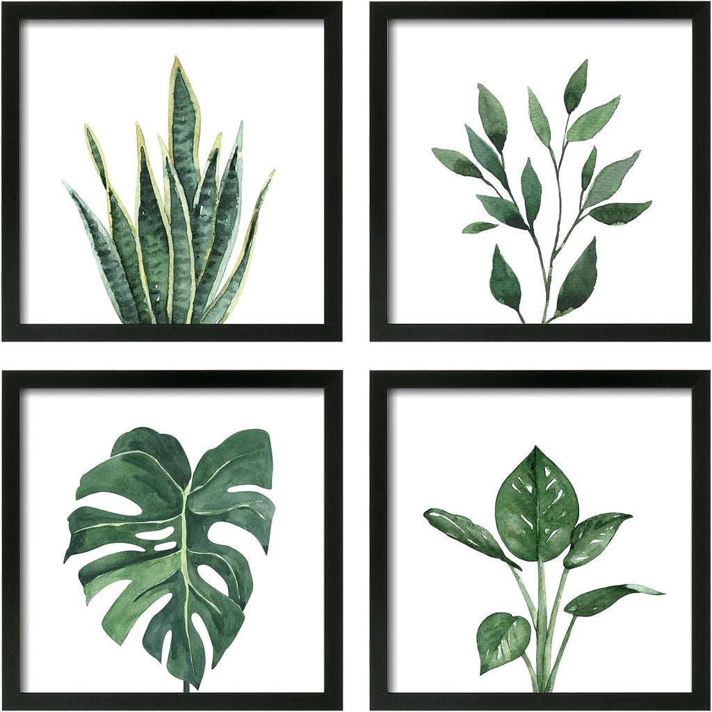 Farmhouse Sage Green Botanical Wall Art Set