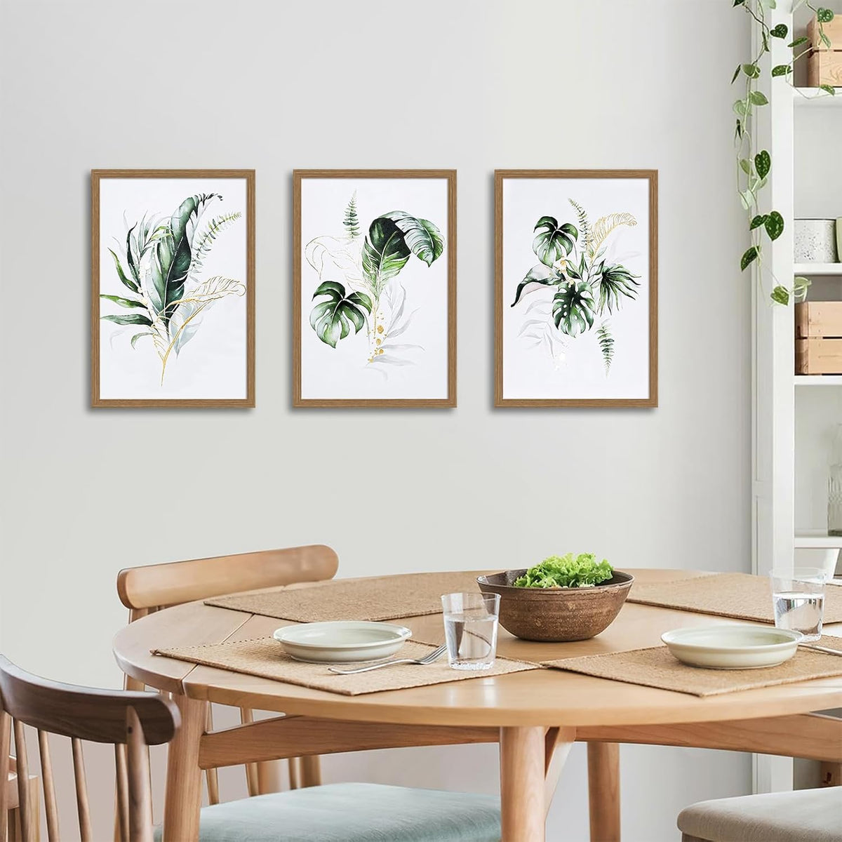 Framed Botanical Canvas Wall Art Prints