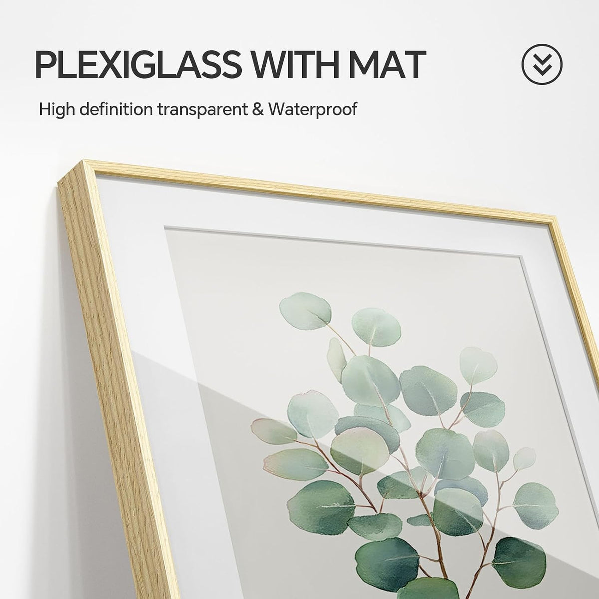 Farmhouse Botanical Leaf Wall Art Prints