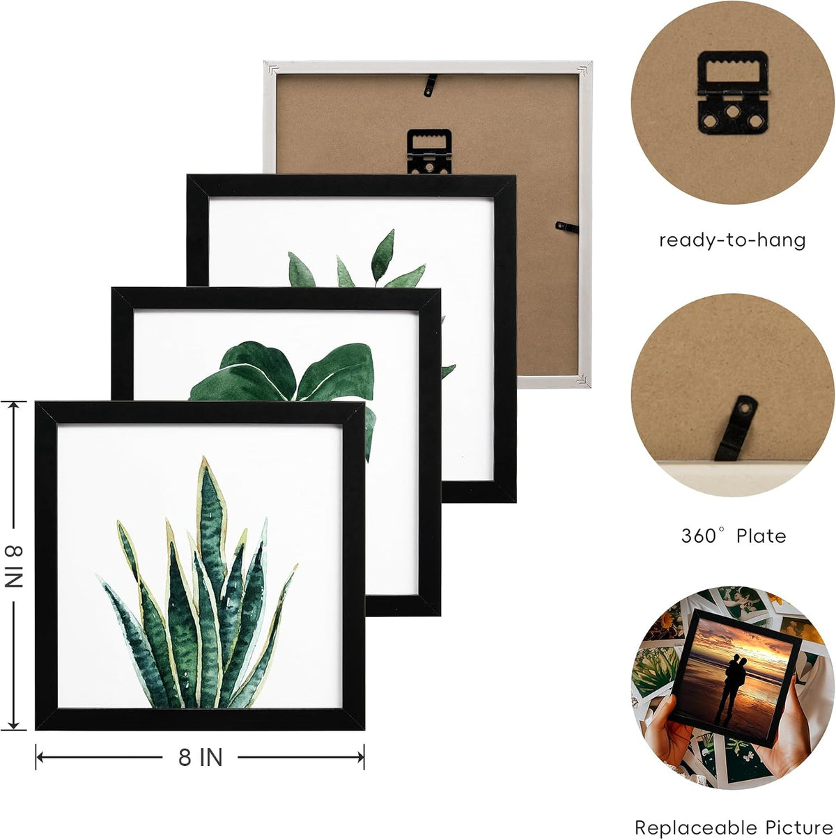Farmhouse Sage Green Botanical Wall Art Set
