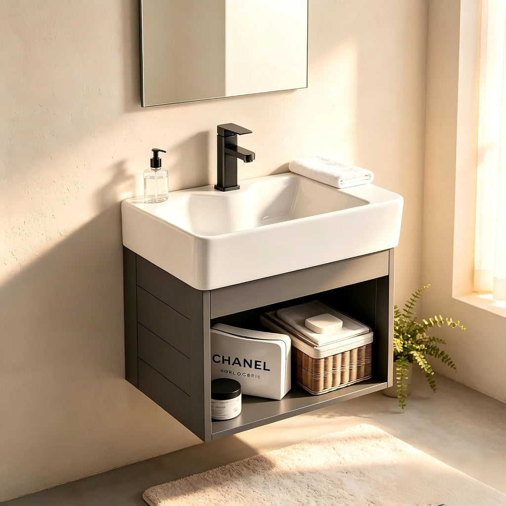 Wall‑Mounted Compact Bathroom Vanity Cabinet